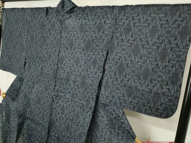 平和屋本店■極上　夏物　重要無形文化財　本場宮古上布　苧麻　花菱文　逸品　KAAA1762kk5 - 平和屋