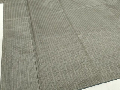 平和屋本店■超希少　男性　工房　真南風　花織　紬　たとう紙付き　藍海松茶色地　正絹　逸品　未使用　KAAA1764kk5 - 平和屋