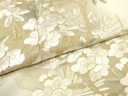 平和屋本店■極上　総刺繍　訪問着　枝松梅文　暈し染め　金糸　正絹　逸品　KAAA1766kk5 - 平和屋
