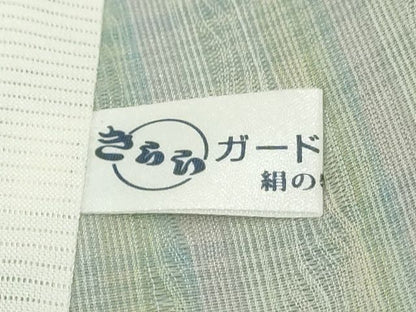 平和屋本店■希少　夏物　紅花紬　米沢　新田工房　濤波　証紙付き　正絹　逸品　KAAA1773kk5 - 平和屋