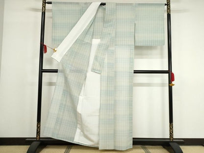 平和屋本店■希少　夏物　紅花紬　米沢　新田工房　濤波　証紙付き　正絹　逸品　KAAA1773kk5 - 平和屋
