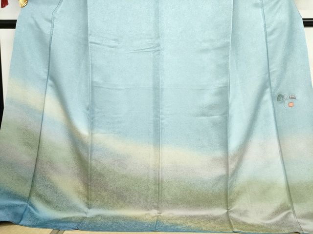 平和屋本店■極上　久保田一竹　幻の辻が花　訪問着　霞文　暈し染め　金通し地　正絹　逸品　KAAA1774kk5 - 平和屋