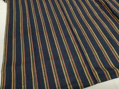 平和屋本店■極上　浦野理一　紬　縞　胴抜き仕立て　正絹　逸品　KAAA1775kk5 - 平和屋