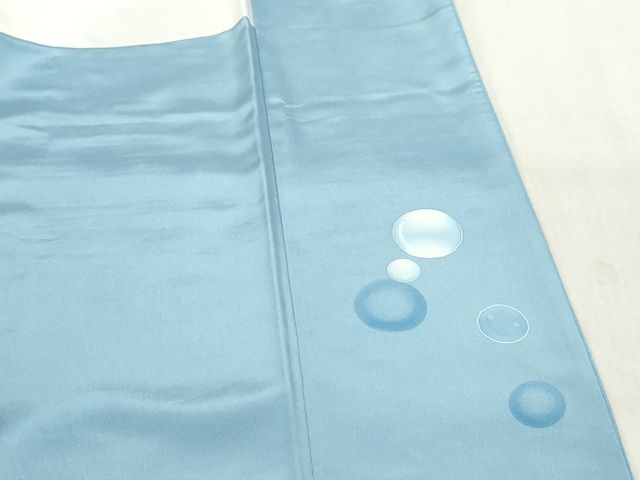平和屋本店■極上　本加賀友禅作家　石田巳代治　小千谷紬　訪問着　希少柄　遊ぶ猫　証紙付き　背抜き仕立て　逸品　KAAA1780kk5 - 平和屋