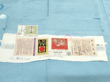 平和屋本店■極上　本加賀友禅作家　石田巳代治　小千谷紬　訪問着　希少柄　遊ぶ猫　証紙付き　背抜き仕立て　逸品　KAAA1780kk5 - 平和屋