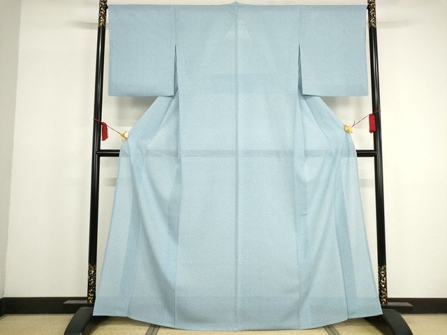 平和屋本店■極上　夏物　人間国宝　小宮康正　江戸小紋　絽　笹文　鈴乃屋扱い　逸品　KAAA1797kk5 - 平和屋
