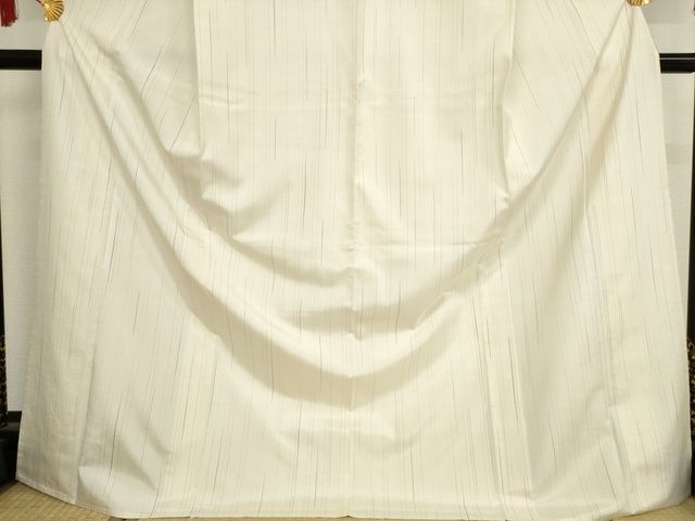 平和屋本店■極上　紬　単衣　雨絣　たとう紙付き　青山八木扱い　逸品　KAAA1798kk5 - 平和屋