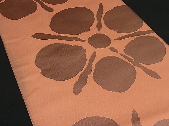平和屋着物■六通柄 本袋帯 舞花文 逸品 kb0742