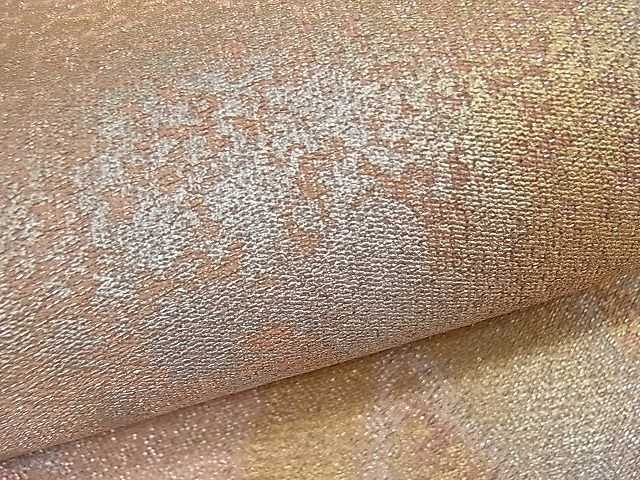 平和屋着物■全通柄袋帯　綴れ　遠山箔散らし　金銀彩　逸品　kb1810