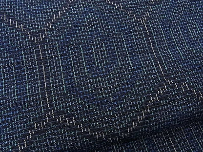 平和屋着物■上質な紬　亀甲文　逸品　n-kg1227