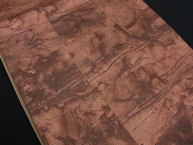 平和屋着物■六通柄袋帯 紬地 吉祥文 金彩 逸品 n-kg1526
