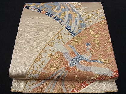 平和屋着物■六通柄袋帯 鳳凰唐草文 九百錦 逸品 n-kg1548