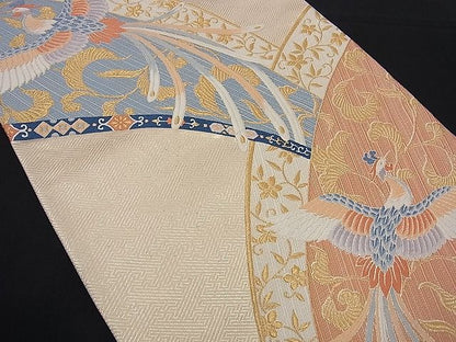 平和屋着物■六通柄袋帯 鳳凰唐草文 九百錦 逸品 n-kg1548
