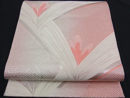 平和屋着物■六通柄袋帯 唐織 吉祥文 銀糸 逸品 n-kg1874