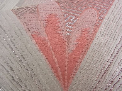 平和屋着物■六通柄袋帯 唐織 吉祥文 銀糸 逸品 n-kg1874