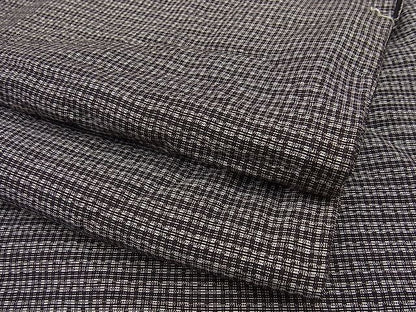平和屋着物■男性 お召 絣文様 逸品 n-kg2064