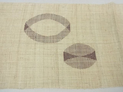 平和屋本店＊最高級 夏物 重要無形文化財 越後上布 八寸名古屋帯 鈴木苧紡庵謹製 小田急百貨店扱い 証紙・たとう紙付き 逸品 3kh1033