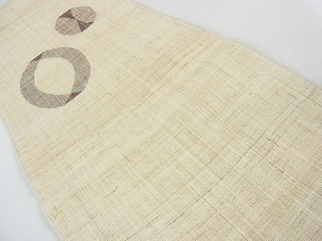 平和屋本店＊最高級 夏物 重要無形文化財 越後上布 八寸名古屋帯 鈴木苧紡庵謹製 小田急百貨店扱い 証紙・たとう紙付き 逸品 3kh1033