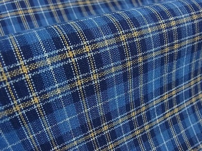 平和屋本店▽極上　国指定無形文化財　丹波布　単衣　格子　逸品　3kh1122