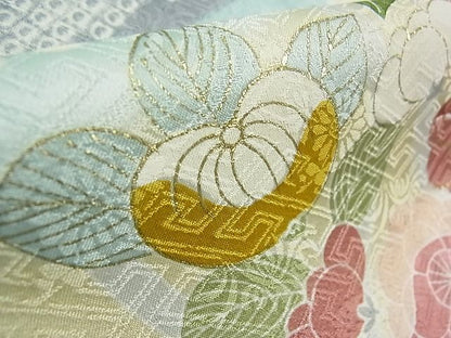 期間限定セール20％off●極上 創業460年・千總 訪問着 駒刺繍 吉祥花文 瓶覗色地 暈し染め 金銀彩 阪急百貨店扱い 逸品 3kh1359