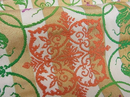 平和屋本店■最高級　龍村平蔵製　本袋帯　間道手葡萄唐草　金糸　逸品　kh142 - 平和屋