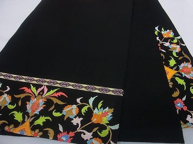 平和屋本店■極上　龍村平蔵製　六通柄　本袋帯　タイ八稜華文錦　黒地　金糸　逸品　kh354 - 平和屋