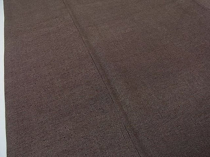 平和屋本店●希少　男性　人間国宝　小宮康孝　江戸小紋　紬地　極小角通し　茶色地　逸品　3kh763