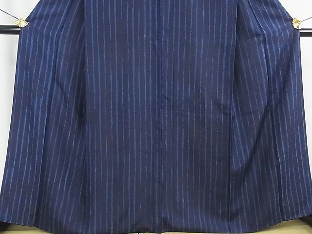 平和屋本店■極上 藍造り国選定無形文化財 佐藤阿波藍製造所 十九代目藍師・佐藤昭人 花織 紬 藍香房 逸品 3kh799