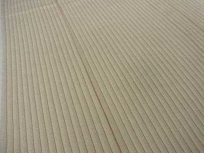 平和屋本店■極上　本塩沢　やまだ織　単衣　間道　小出マサイ作　さが美扱い　証紙付き　逸品　未使用　3kh810
