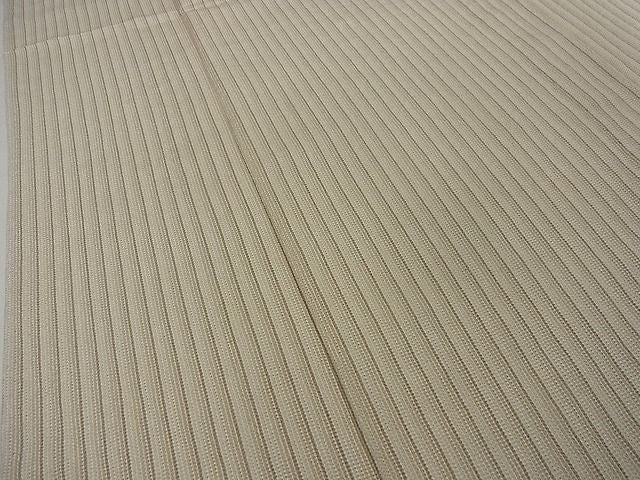 平和屋本店■極上　本塩沢　やまだ織　単衣　間道　小出マサイ作　さが美扱い　証紙付き　逸品　未使用　3kh810