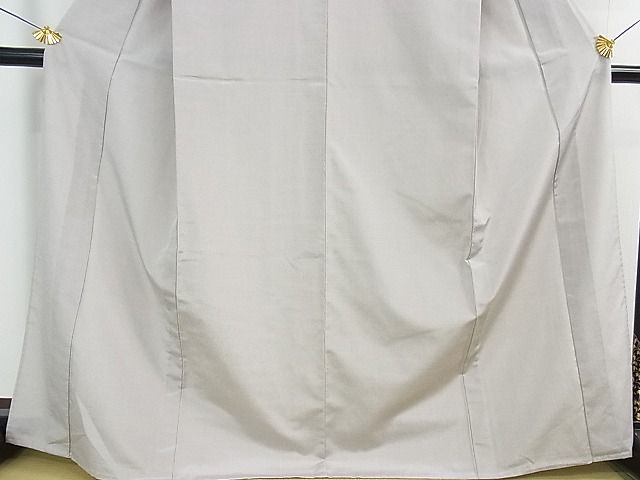平和屋本店■極上　本塩沢　やまだ織　単衣　白鼠色　原沢キヨ作　証紙付き　逸品　3kh871