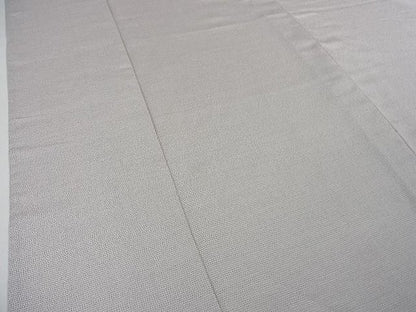平和屋本店■極上　本塩沢　やまだ織　単衣　白鼠色　原沢キヨ作　証紙付き　逸品　3kh871