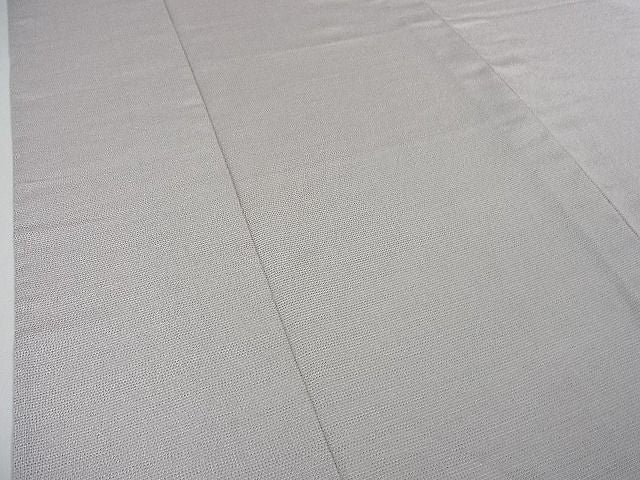 平和屋本店■極上　本塩沢　やまだ織　単衣　白鼠色　原沢キヨ作　証紙付き　逸品　3kh871
