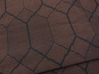 平和屋着物■上質な紬　亀甲文　逸品　n-kv0854