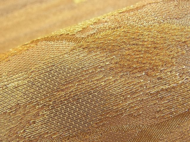 平和屋着物■六通柄袋帯 笠松箔散らし 金銀糸 逸品 n-kv0986