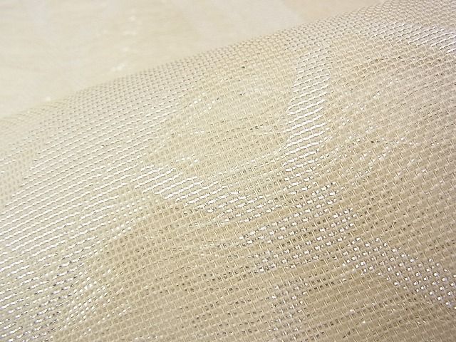 平和屋着物■夏物 六通柄袋帯 流水籬文 銀糸 逸品 n-kv1214