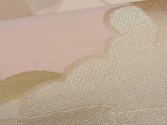 平和屋着物■六通柄袋帯 破れ色紙重ね 金糸 逸品 ma1339