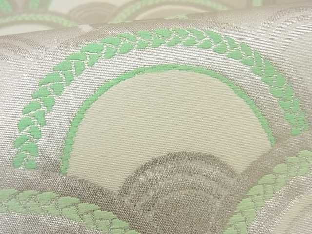 平和屋着物■六通柄袋帯 青海波 銀糸 逸品 ma2152