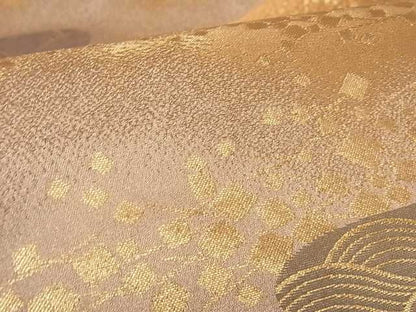 平和屋着物■六通柄袋帯 霞山文 金糸 逸品 ma2160