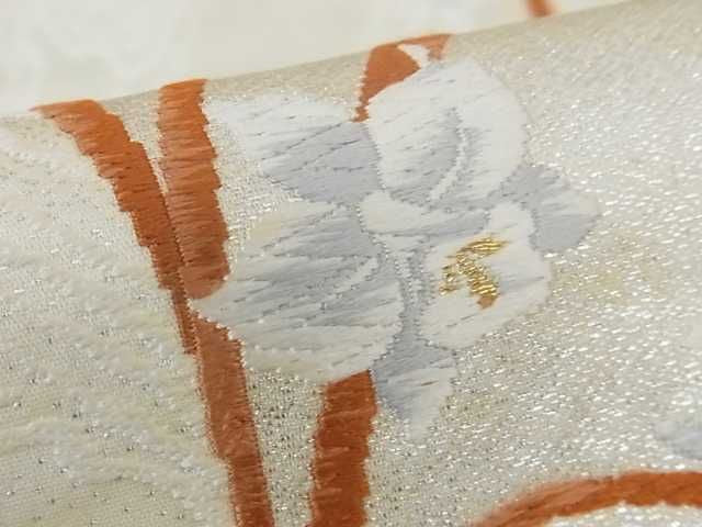 平和屋着物■六通柄袋帯 唐織 草花 金糸 逸品 ma2272
