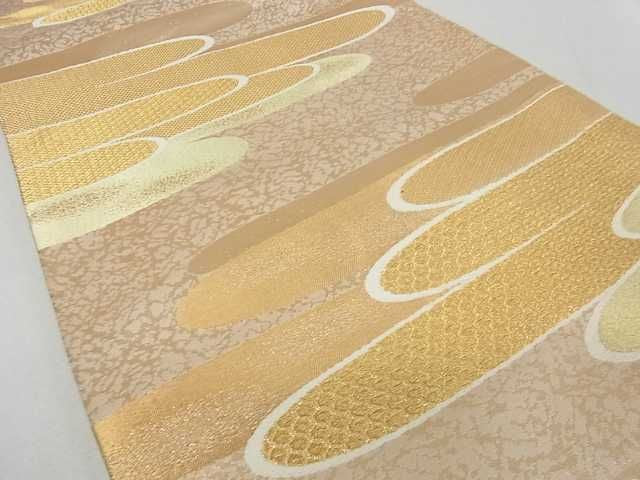 平和屋着物■六通柄袋帯　霞文　金糸　逸品　ma2342