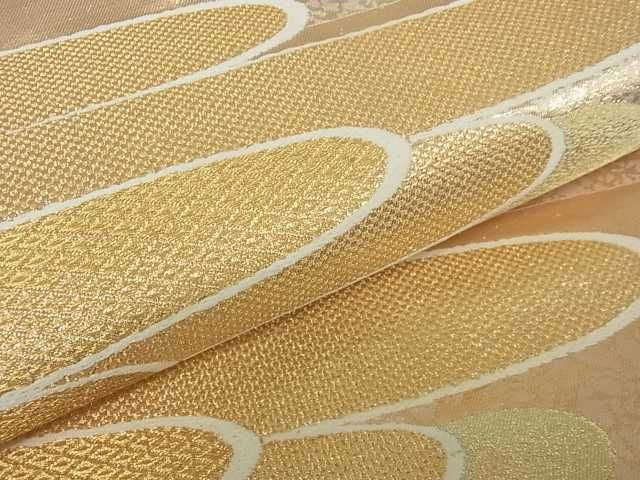 平和屋着物■六通柄袋帯　霞文　金糸　逸品　ma2342