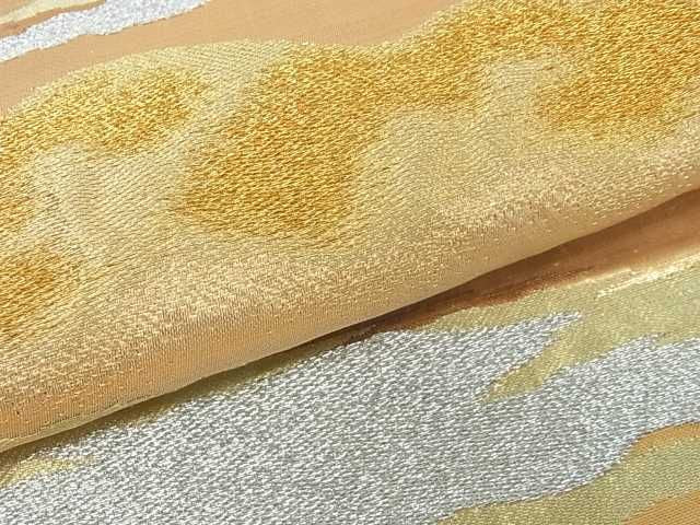 平和屋着物■西陣 六通柄袋帯 山文 金銀糸 証紙付き 逸品 ma2383