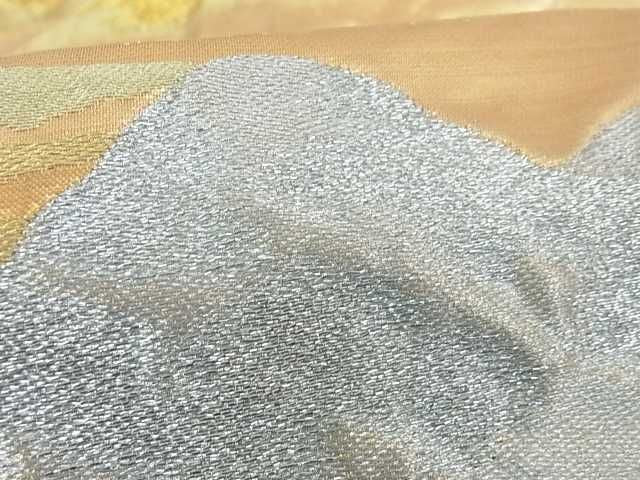 平和屋着物■西陣 六通柄袋帯 山文 金銀糸 証紙付き 逸品 ma2383