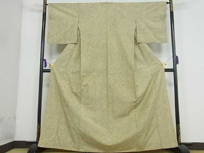 平和屋着物■上質な紬 枝花文 逸品 ma2414