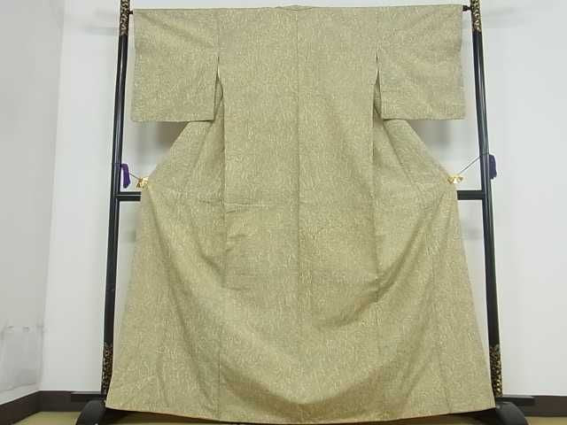 平和屋着物■上質な紬 枝花文 逸品 ma2414