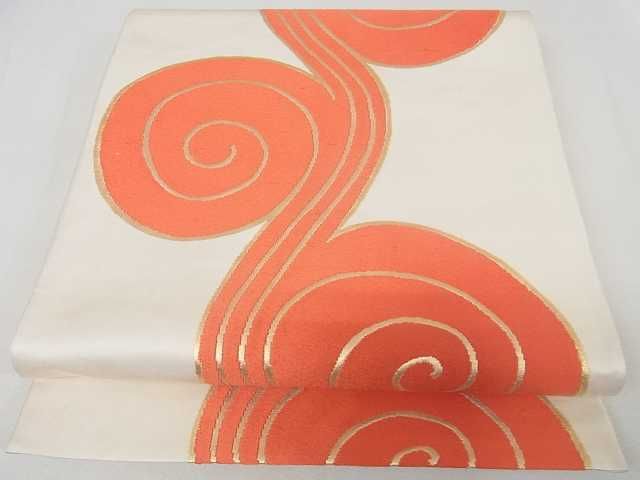 平和屋着物■六通柄袋帯 唐草文 金糸 逸品 ma2526