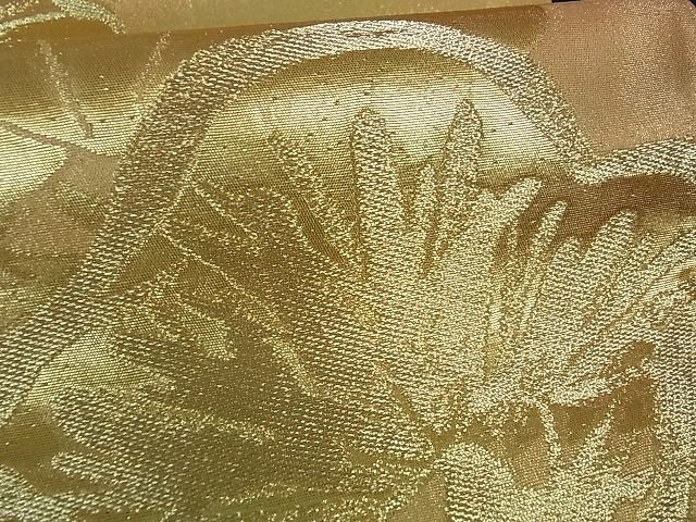 平和屋着物■六通柄袋帯 松 金糸 逸品 mz0114