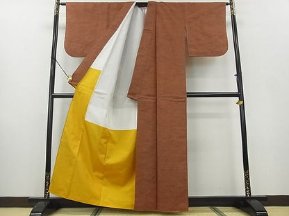 平和屋着物■上質な紬 霞文 逸品 mz0490