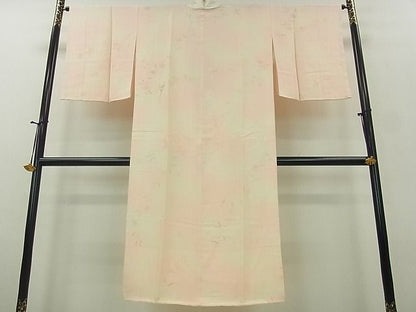 平和屋着物■上質な長襦袢　袷　枝花文　暈し染め　逸品　mz0493